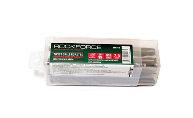 Сверло по металлу 2,4 мм HSS+Co 10 шт, в пластиковом футляре RockForce RF-DSP332