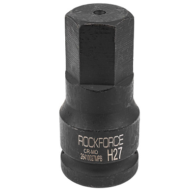 Головка-бита ударная HEX (6-гр) H27, 3/4" RockForce RF-26410027MPB