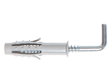 Дюбель с Г-образным крючком 8х40 мм 20 шт в пласт. конт. Starfix SMP1-93287-20