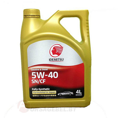 Моторное масло синтетическое IDEMITSU 5W-40 SN/CF F-S 4 л.