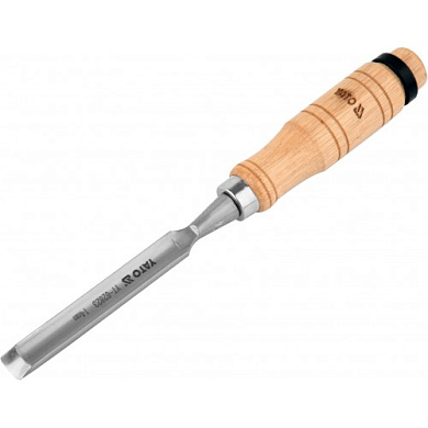 Стамеска полукруглая 14 мм деревянная ручка Yato YT-62823