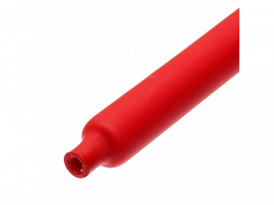 Термоусадочная красная клеевая трубка 3:1 с подавлением горения, 10 м ТТК(3:1)-6/2, красн КВТ 67233