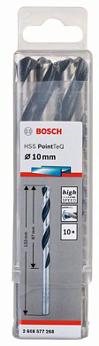 Сверло по металлу 10x133 мм, 10 шт., HSS PointTeQ Bosch 2608577268