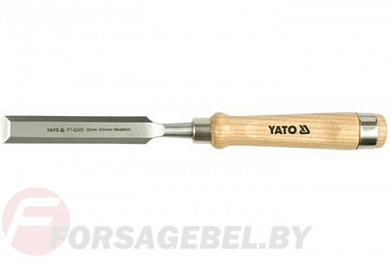 Стамеска 25 мм. деревянная ручка Yato YT-6251