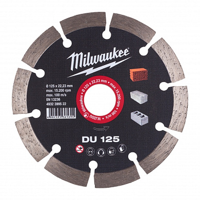 Алмазный диск DU 125 мм Milwaukee 4932399522