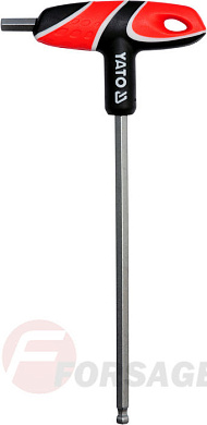 Ключ c T-образной ручкой с шариком HEX 7.0 мм. 17х92х170 мм. Yato YT-05592