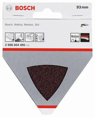 Шлифлист из нетканого материала 93 мм, Р280 (средней жесткости) Bosch 2608604495