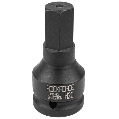 Головка-бита ударная HEX (6-гр) H20, 3/4" RockForce RF-26410020MPB