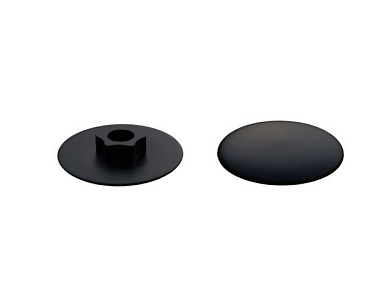 Заглушка для конфирмата, декоративная черная 50 шт в зип-локе Starfix SMZ1-49889-50