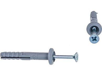Дюбель-гвоздь 6х40 мм полипропилен гриб 10 шт в зип-локе Starfix SMZ2-82198-10