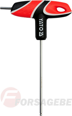 Ключ c T-образной ручкой с шариком HEX 3.0 мм. 13х76х100 мм. Yato YT-05586