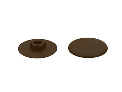 Заглушка для конфирмата, декоративная темно-коричневая 50 шт в зип-локе Starfix SMZ1-43588-50
