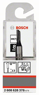 Фреза пазовая 8xD5xL51/12,7 мм, Bosch 2608628378