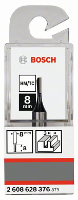 Фреза пазовая 8xD3xL51/8 мм, Bosch 2608628376