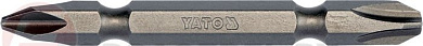 Двусторонняя бита PH2хPH3, L-65 мм., 1/4'', 10 шт. Yato YT-78164