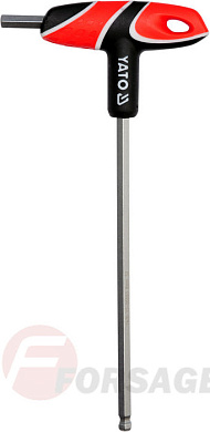 Ключ c T-образной ручкой с шариком HEX 8.0 мм. 22х102х200 мм. Yato YT-05593