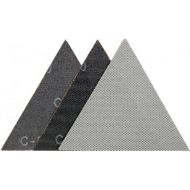 Сетка абразивная треугольная 28 см Р80 3 шт Yato YT-846113