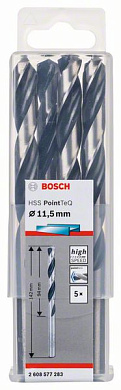 Сверло по металлу 11,5x94 мм, 5 шт., HSS PointTeQ Bosch 2608577283