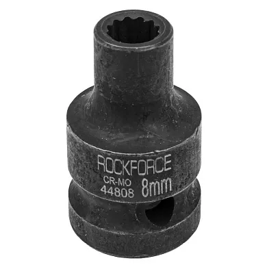 Ударная торцевая головка 8 мм 12-гр. 1/2" RockForce RF-44808