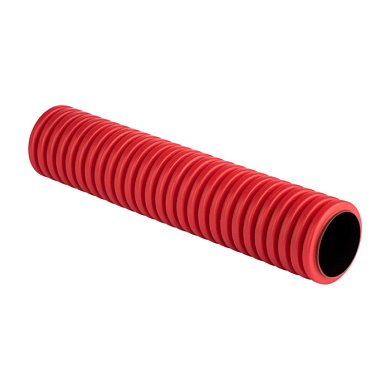 Труба гофр, двустенная ПНД/ПНД жесткая d200 мм (6 м) (12 м/уп) красная EKF-Plast tr2st-200-6m