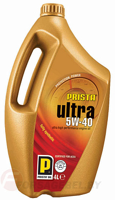 Моторное масло синтетическое PRISTA ULTRA 5W-40 4 л.