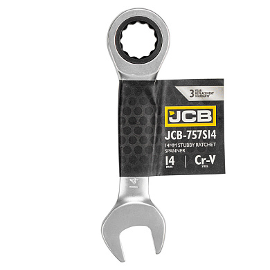 Ключ трещоточный короткий 14 мм JCB JCB-757S14