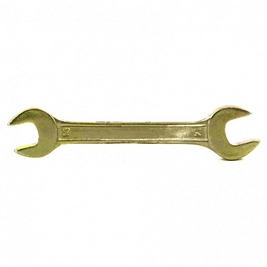 Рожковый ключ 13х14 мм. желтый цинк СИБРТЕХ 14306