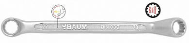 Ключ накидной 6x7 мм. отогнутый на 75° BAUM 200607