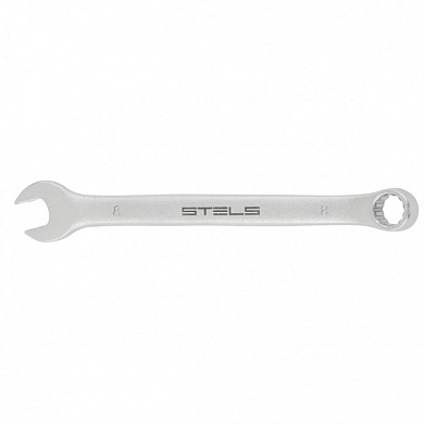 Комбинированный ключ 8 мм. матовый хром STELS 15204