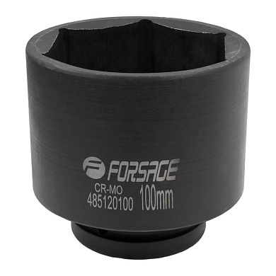 Головка ударная глубокая 1'', 100 мм , 6-гр Forsage F-485120100