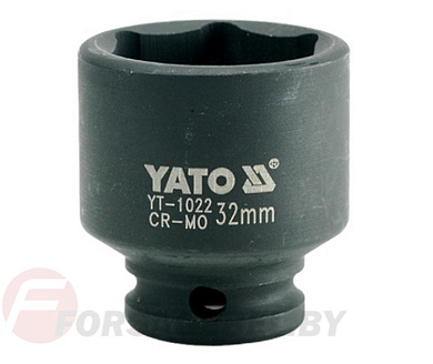 Ударная торцевая головка 6-гр. 1/2'' 32 мм. L48 мм. Yato YT-1022
