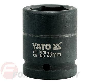 Ударная торцевая головка 6-гр. 3/4'' 28 мм. L53 мм. Yato YT-1078