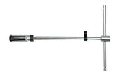 Т-образный свечной ключ с шаровым карданом 3/8'' 20.6  мм. FORCE 807350020.6B