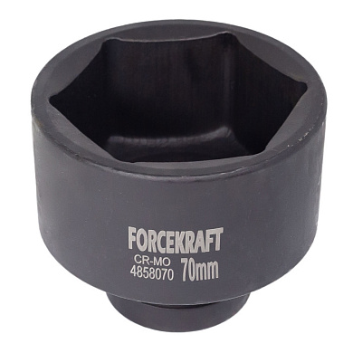 Ударная торцевая головка 70 мм. 6-гр. 1'' ForceKraft FK-4858070