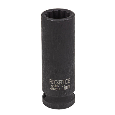 Головка ударная глубокая 17 мм, 12-гр., 1/2" RockForce RF-4488517