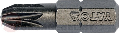 Бита крестовая PZ3x25 мм, 1/4'', 10 шт. AISI S2 Yato YT-78136