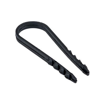 Дюбель-хомут для круглого кабеля, 19-25 мм черный, 50 шт, EKF PROxima plc-ncs50-19x25b