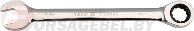 Ключ рожково-накидной с трещоткой 10 мм. CrV Yato YT-0191