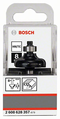 Фреза профильная G 8xR4,8xD31,8xL54/12,4 мм, Bosch 2608628357