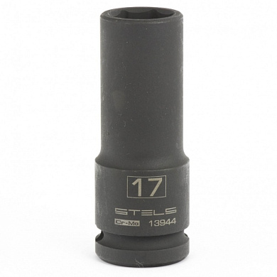 Глубокая ударная головка 17 мм. 6-гр. 1/2'' STELS 13944