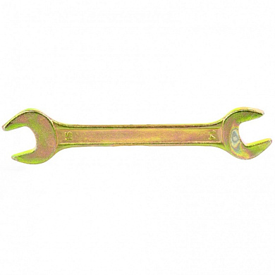 Рожковый ключ 14х15 мм. желтый цинк СИБРТЕХ 14308