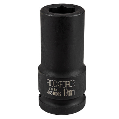 Глубокая ударная головка 19 мм. 6-гр. 3/4'' RockForce RF-46510019