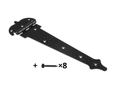 Петля-стрела фигурная, черная 300 мм Starfix SMP-67078-1