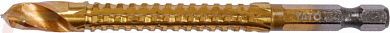 Сверло-шарошка по металлу 7.0 мм. HSS-TiN с хвостовиком HEX Yato YT-44825