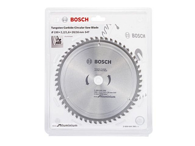 Пильный диск ECO for Aluminium 190х20 мм Z54 BOSCH 2608644390