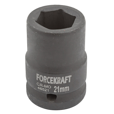 Ударная торцевая головка 21 мм. 6-гр. 3/4'' ForceKraft FK-46521