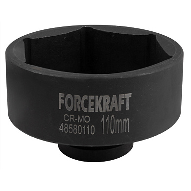 Ударная глубокая торцевая головка 1", 110 мм, 6-гр. ForceKraft FK-48580110