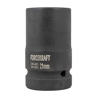 Ударная торцевая головка 21 мм. 4-гр. 1'' ForceKraft FK-4819021