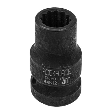 Ударная торцевая головка 12 мм 12-гр. 1/2" RockForce RF-44812
