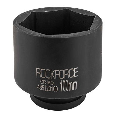 Головка ударная глубокая 1'', 100 мм, 6-гр RockForce RF-485120100